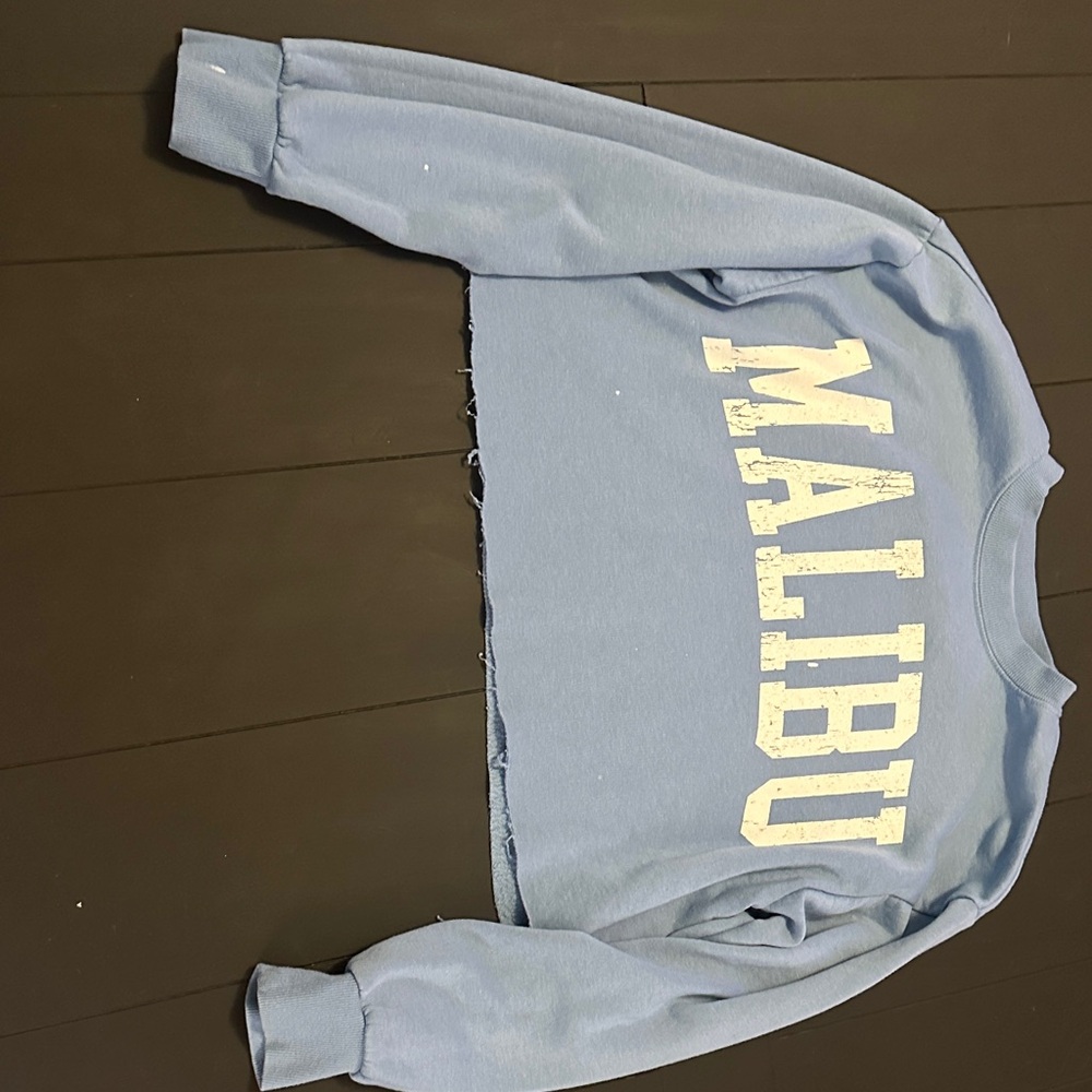Malibu Women's Blue Crew Neck Sweater